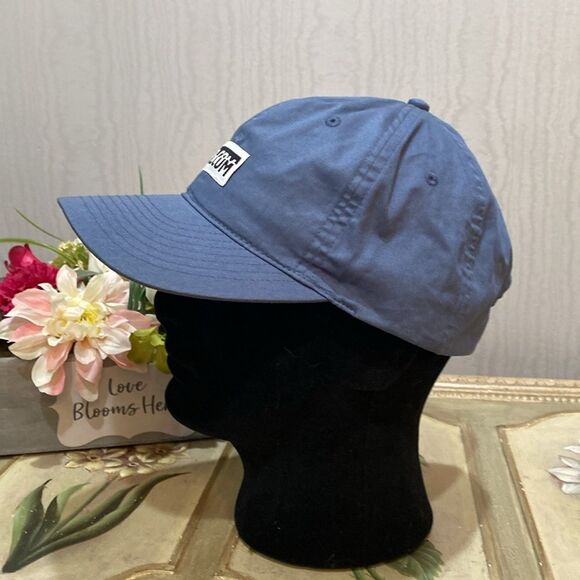 Volcom Strap Back Adjustable Spell Out Soft Cap Hat One Size Blue Like New - Picture 8 of 15